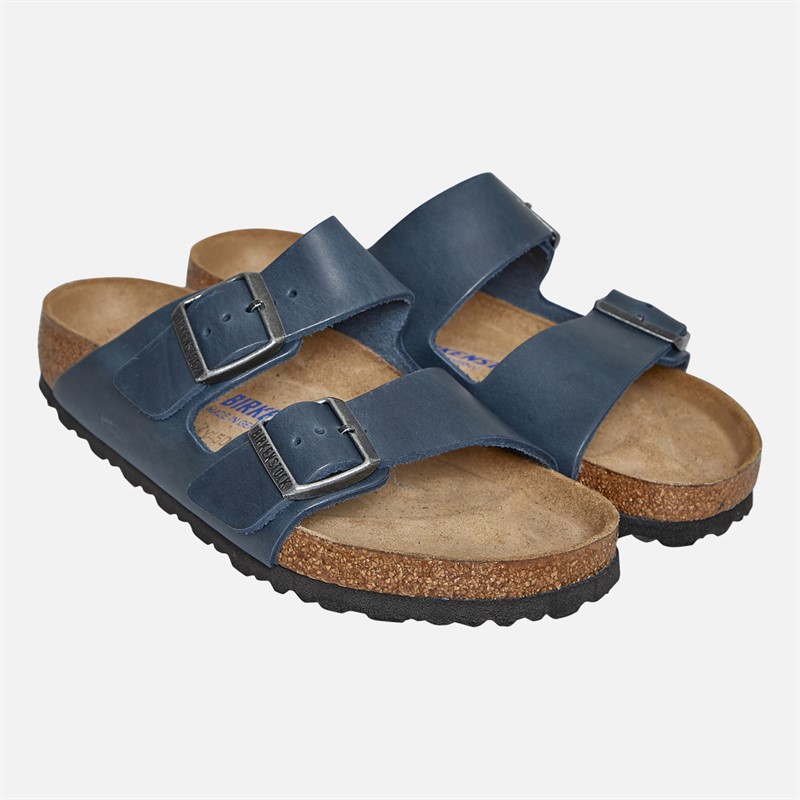 Birkenstock Womens Arizona Dual Strap Sandals Blue