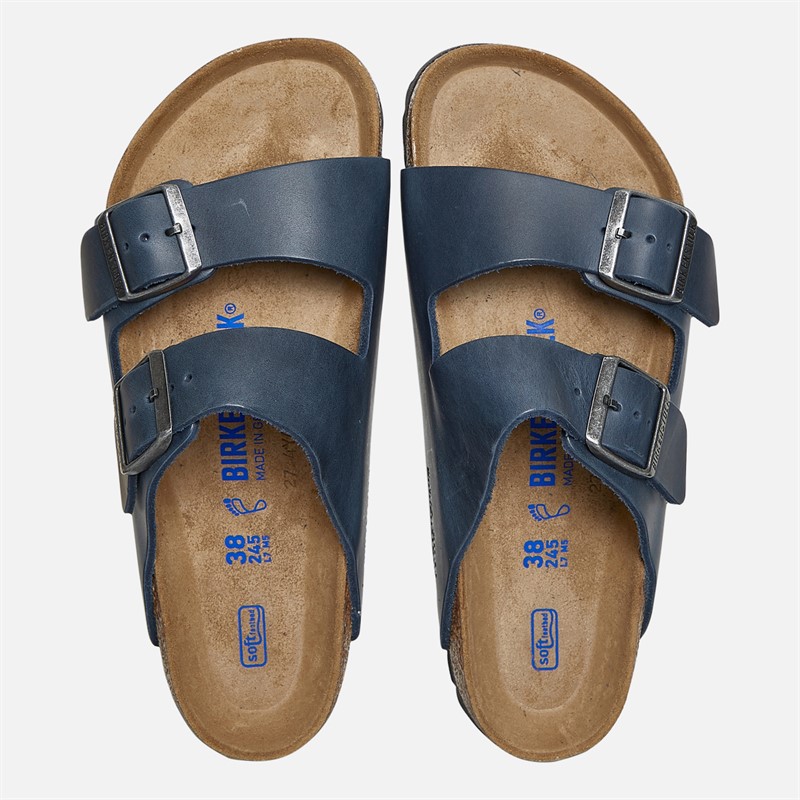 Birkenstock Womens Arizona Dual Strap Sandals Blue