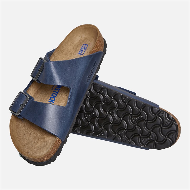 Birkenstock Womens Arizona Dual Strap Sandals Blue