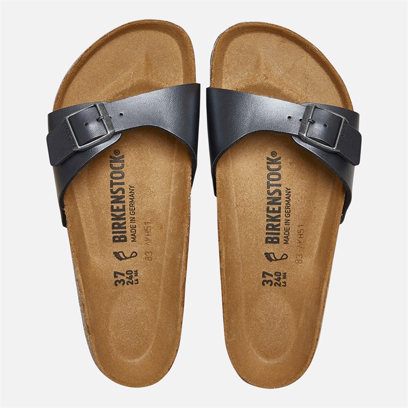 Birkenstock Womens Madrid Sandals Metallic Black