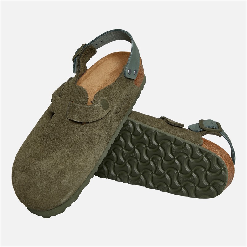 Birkenstock Womens Tokio Ankle Strap Clogs Thyme
