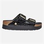 Birkenstock Womens Arizona Platform Dual Strap Sandals Croc Black