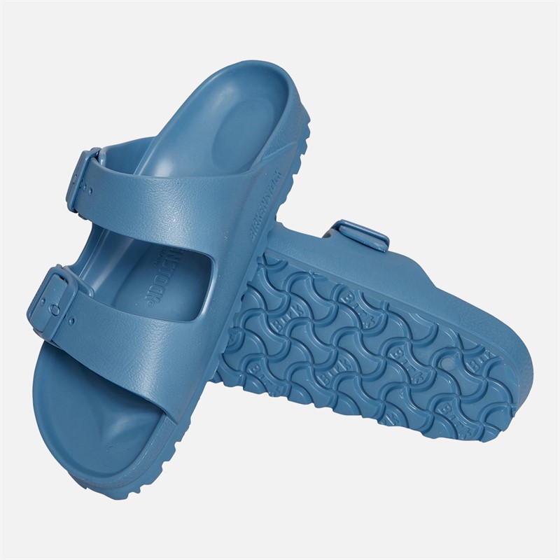 Birkenstock Womens Arizona Dual Strap Sandals Elemental Blue