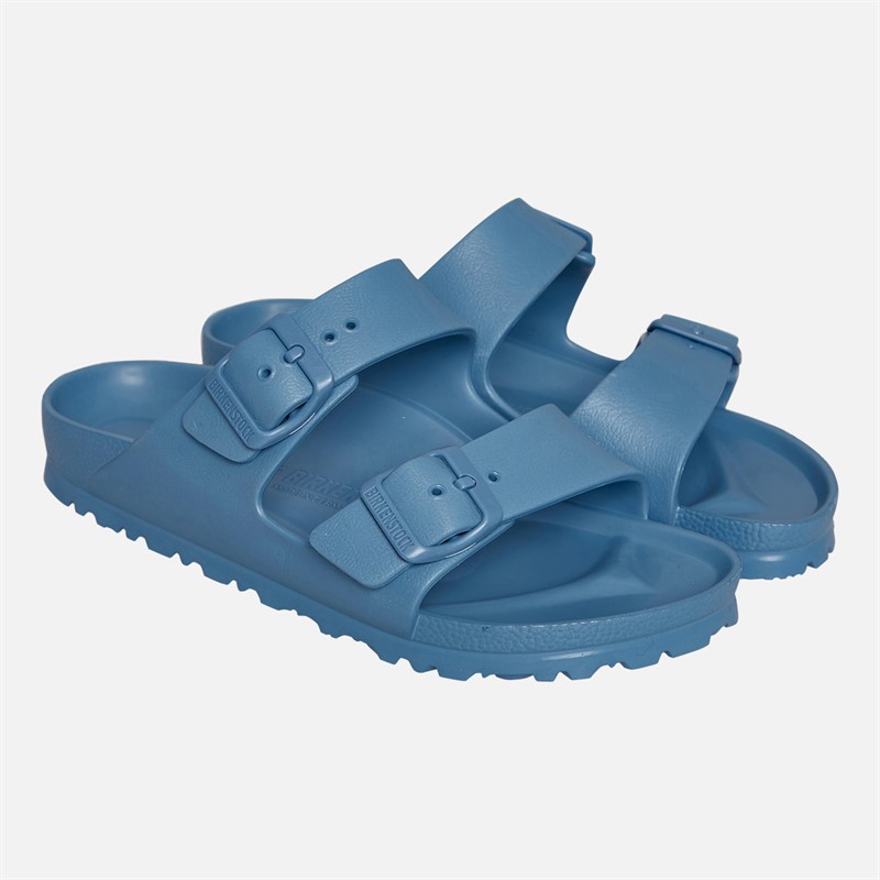Birkenstock Womens Arizona Dual Strap Sandals Elemental Blue