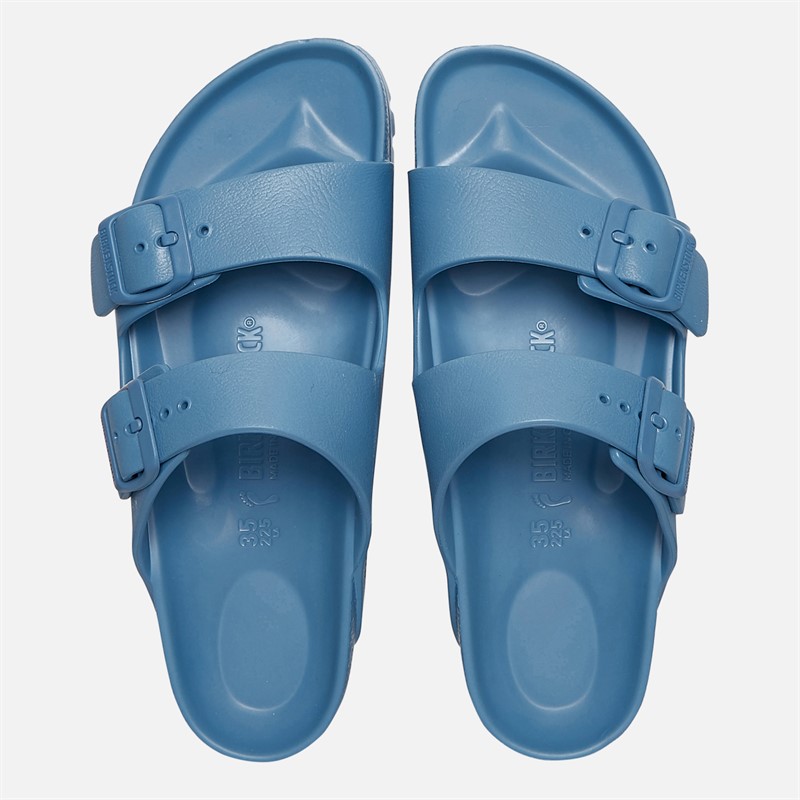 Birkenstock Womens Arizona Dual Strap Sandals Elemental Blue