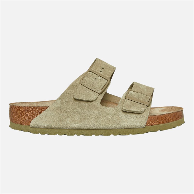 Birkenstock Arizona Dual Strap Sandals Faded Khaki