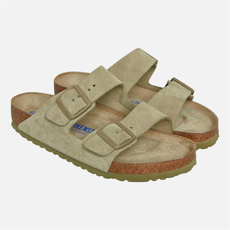 Birkenstock Arizona Dual Strap Sandals Faded Khaki