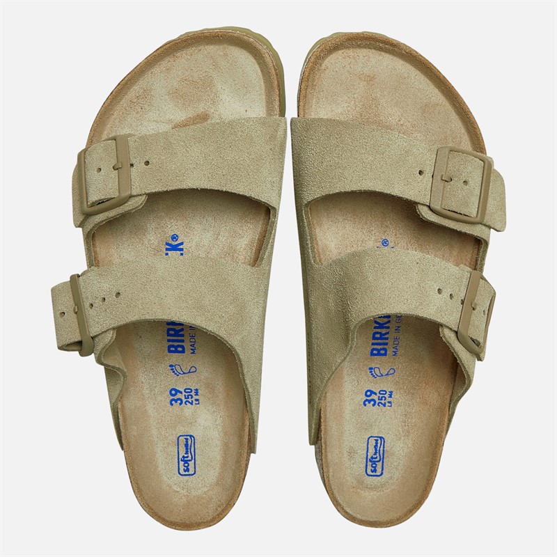Birkenstock Arizona Dual Strap Sandals Faded Khaki