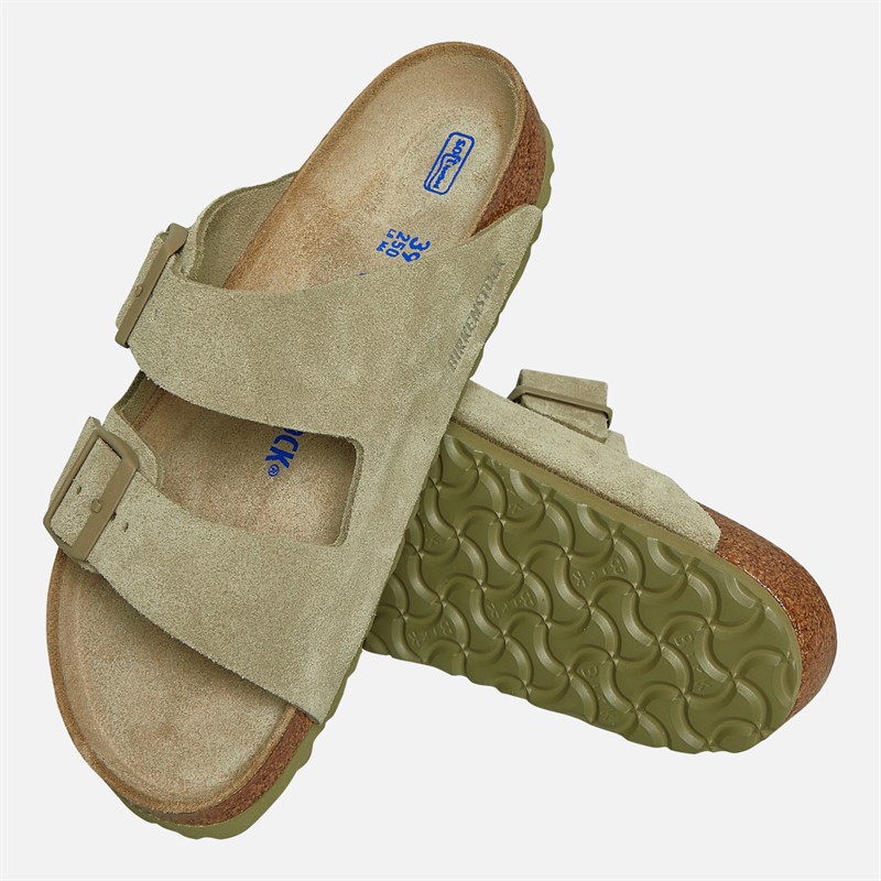 Birkenstock Arizona Dual Strap Sandals Faded Khaki