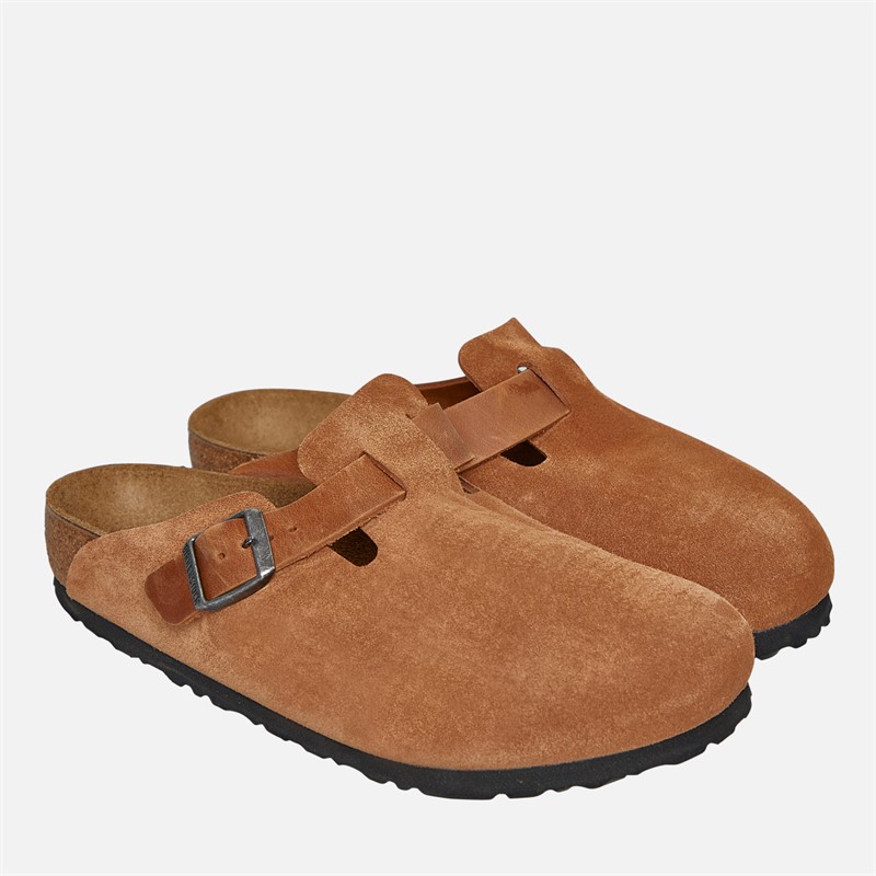 Birkenstock Boston Clogs Cognac