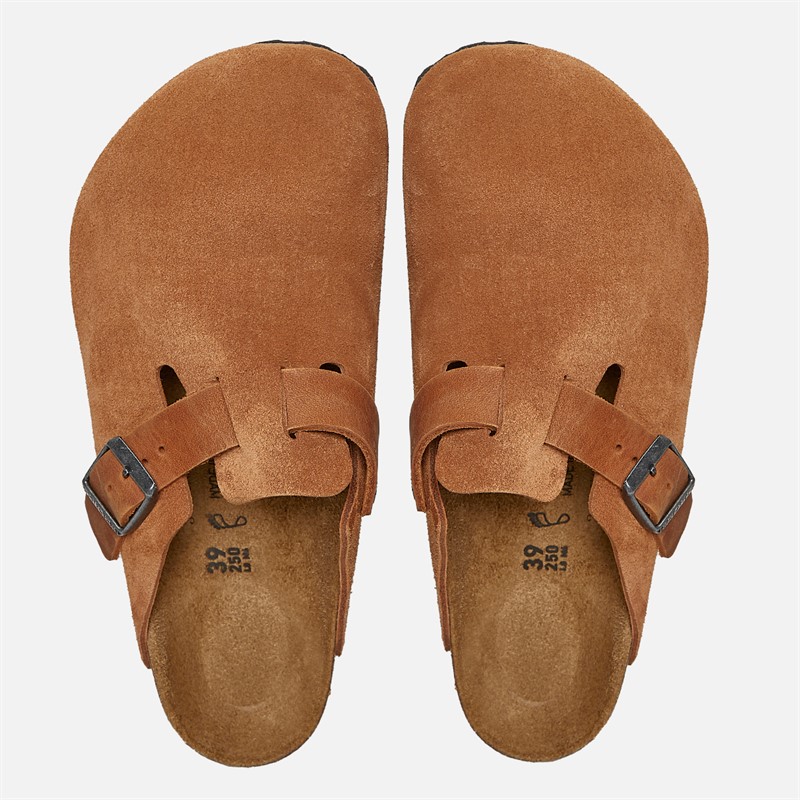 Birkenstock Boston Clogs Cognac
