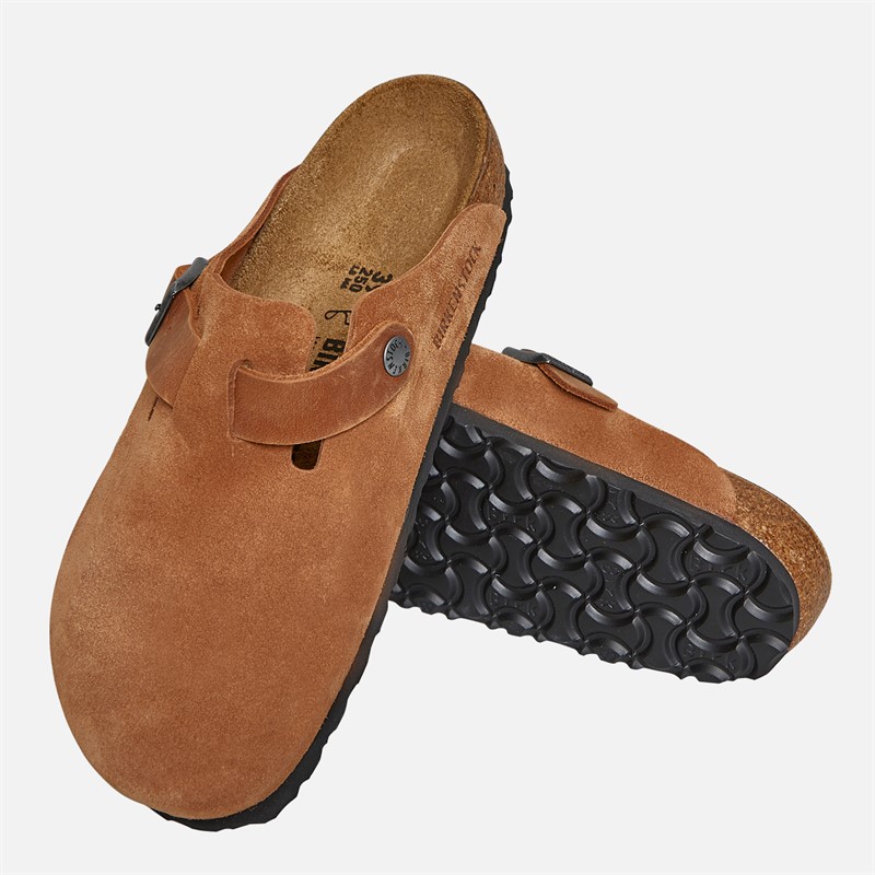 Birkenstock Boston Clogs Cognac
