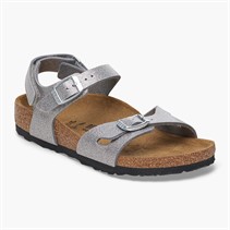 Birkenstock Meisjes Rio Enkelband Sandalen Sparkling Silver
