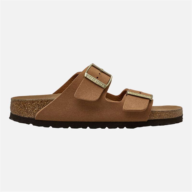 Birkenstock Dames Arizona Dubbele Gesp Sandalen Soft Pecan