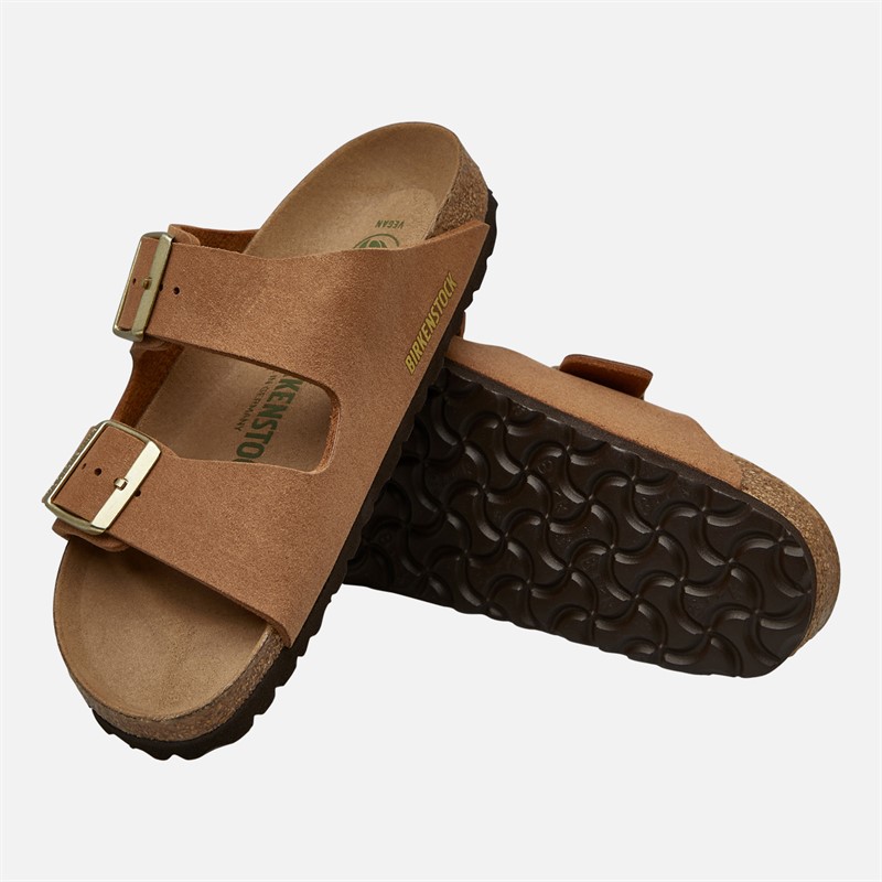 Birkenstock Dames Arizona Dubbele Gesp Sandalen Soft Pecan
