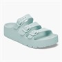 Birkenstock Dames Florida Triple Gesp Eva Plateau Sandalen Surf Green