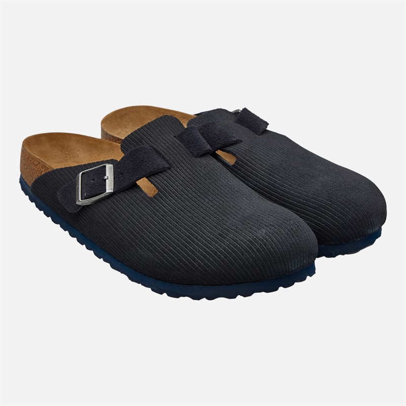 Birkenstock Herren Boston Cord Clogs Midnight