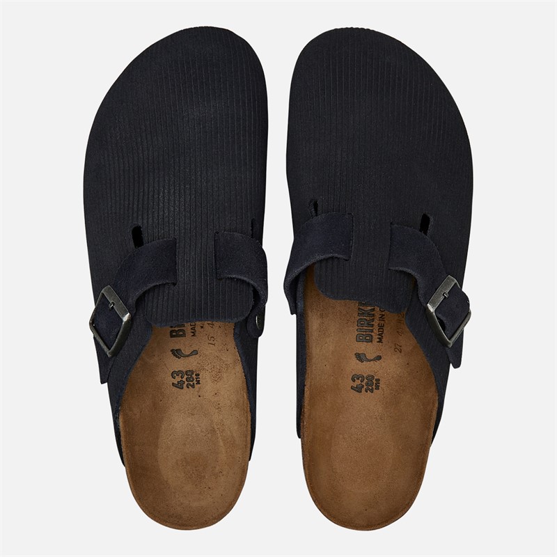 Birkenstock Herren Boston Cord Clogs Midnight