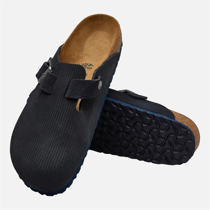 Birkenstock Herren Boston Cord Clogs Midnight