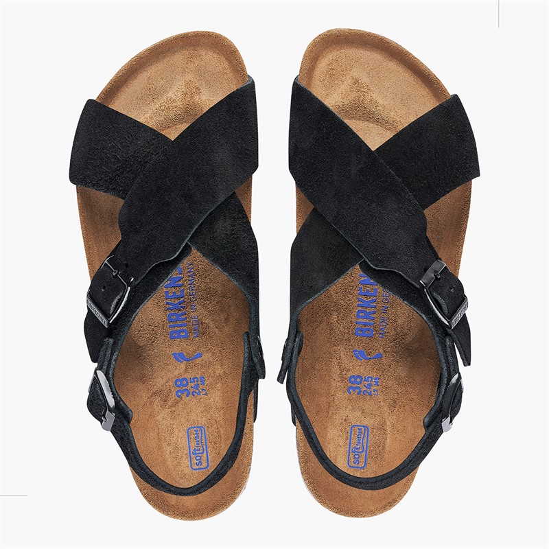 Birkenstock Dames Tulum Kruisband Sandalen Zwart