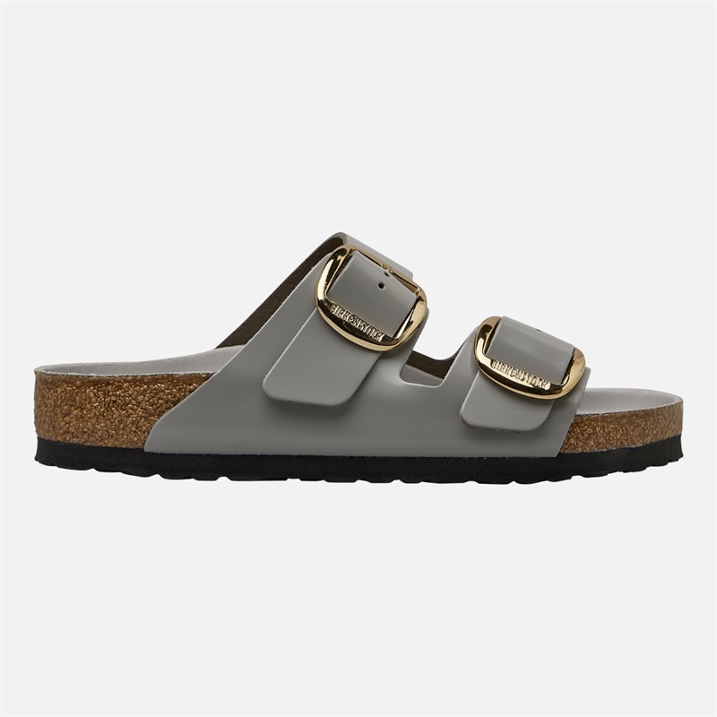 Birkenstock Damen Arizona Sandalen mit großer Schnalle Stone Coin
