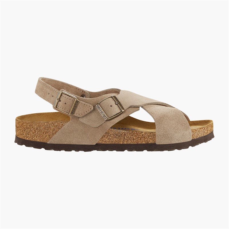 Birkenstock Dames Tulum Kruisband Sandalen Taupe