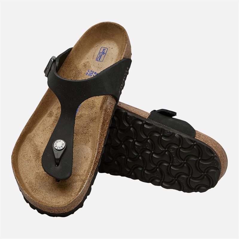 Birkenstock Dames Gizeh Teensteun Sandalen Zwart