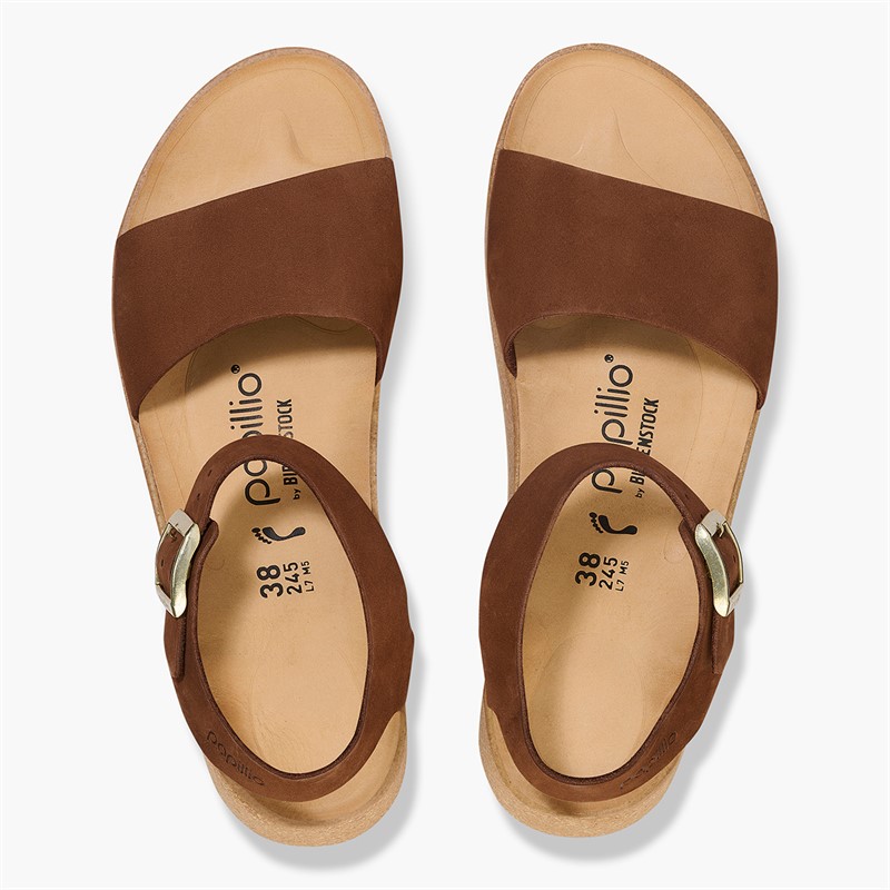 Birkenstock Dames Glenda Enkelband Sandalen Dark Tea