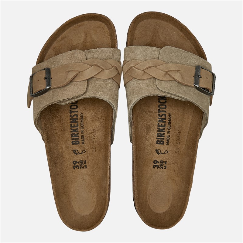 Birkenstock Damen Oita geflochtene Riemen Sandalen Taupe