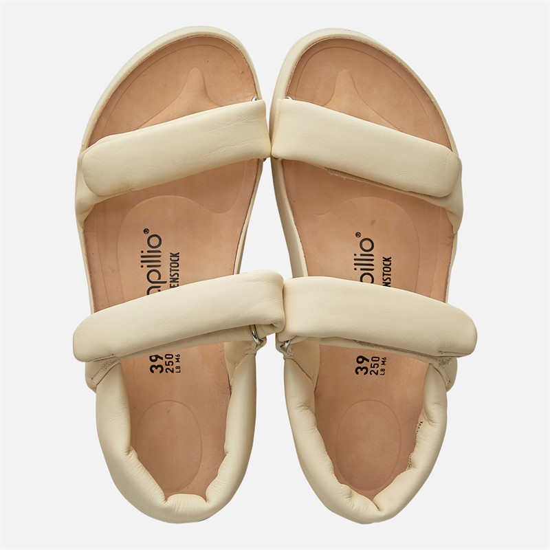 Birkenstock Sandales à bride cheville Theda Femme Ecru