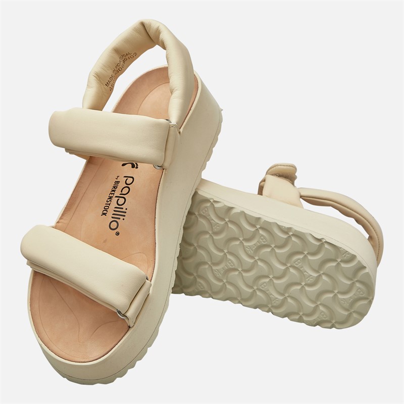 Birkenstock Sandales à bride cheville Theda Femme Ecru