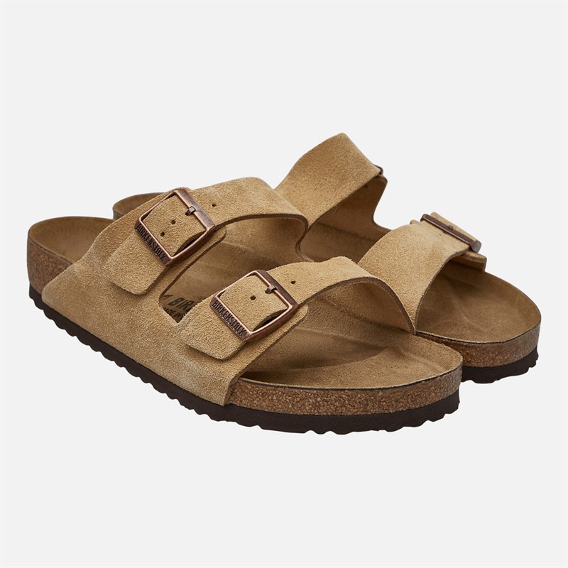 Birkenstock Heren Arizona Dubbele Gesp Sandalen Latte Cream