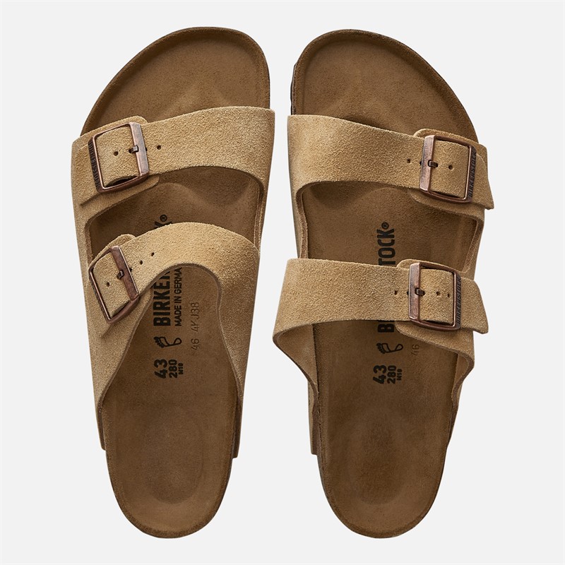 Birkenstock Heren Arizona Dubbele Gesp Sandalen Latte Cream
