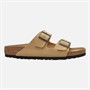 Birkenstock Heren Arizona Dubbele Gesp Nubuck Sandalen Latte Cream