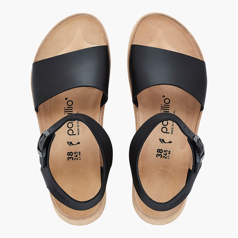 Birkenstock Dame Glenda Ankelrem Sandaler Sort