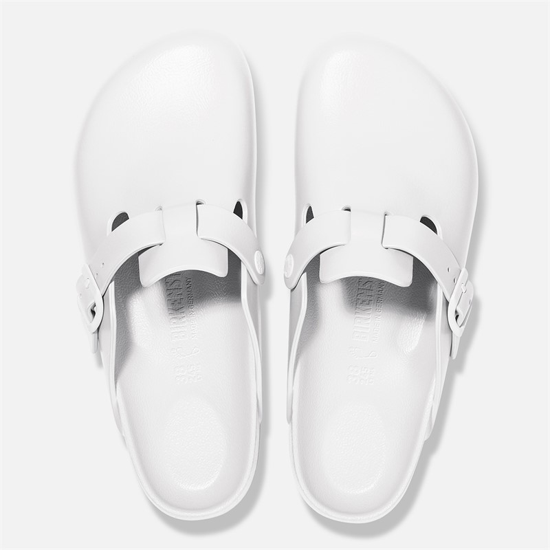 Birkenstock Sabots Étroits Boston EVA Femme Blanc