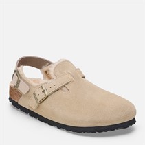 Birkenstock Dame Tokio Indvendig Lammelignende Smal Pasform Sandaler Taupe