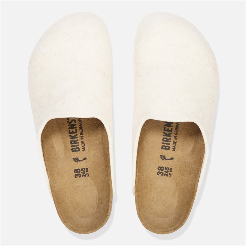 Birkenstock Womens Amsterdam Clogs Eggshell