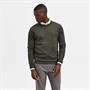 Selected Herren Homme Slhtown Merino Coolmax B Noos Pullover mit Rundhalsausschnitt Dunkelgrün