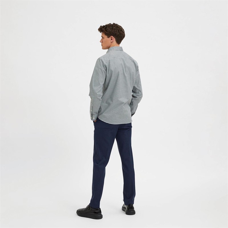 Selected Heren Homme Slhnew-Mark B Noos Overhemden met lange mouwen Groen