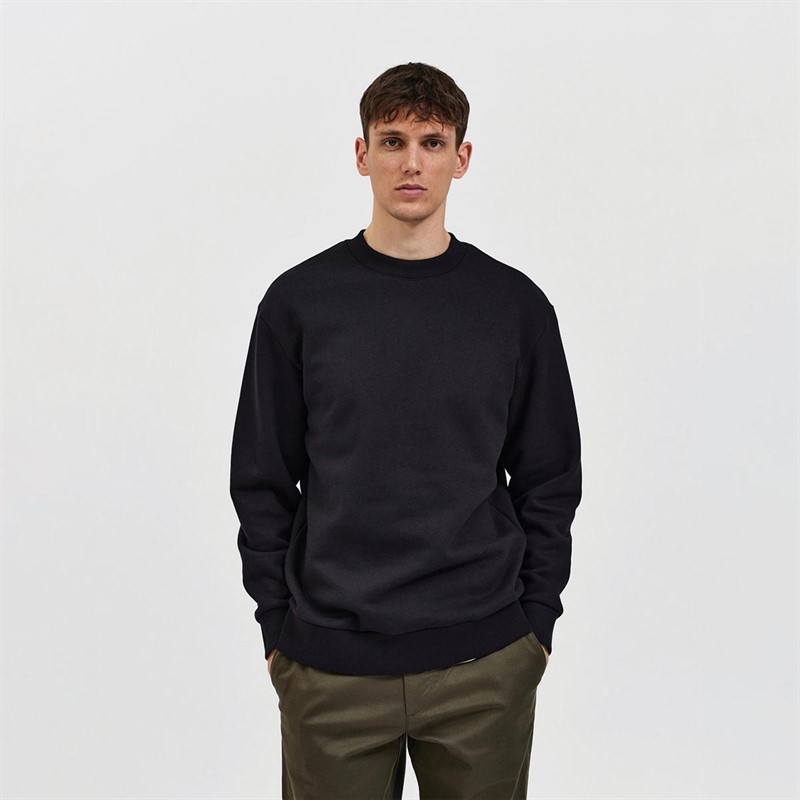 Selected Herre Homme Slhrelaxhoffman S Noos Sweatshirts Sort