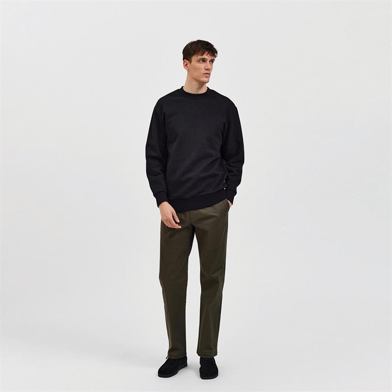 Selected Herre Homme Slhrelaxhoffman S Noos Sweatshirts Sort
