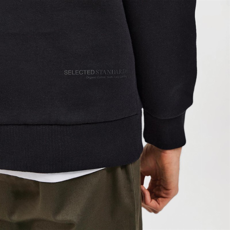 Selected Herre Homme Slhrelaxhoffman S Noos Sweatshirts Sort