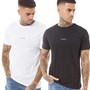 Selected T-Shirts Homme Slhlink EMB W Homme Noir