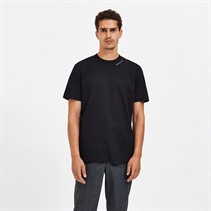 Selected Heren Homme Slhlex Print W T-shirts Zwart