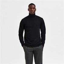 Selected Heren Homme Slhrory B T-shirts met lange mouwen Zwart