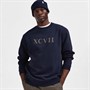 Selected Sweatshirts Homme Slhrelaxcallum EMB W Homme Bleu Marine