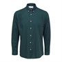 Selected Heren Homme Slh-Pina Flannel But Down O Overhemden met lange mouwen Groen