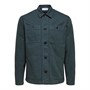 Selected Chemises à Manches Longues Homme Slhloose-Tobias Over O Homme Vert Foncé