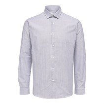 Selected Heren Homme Slh-Pina Classic O Overhemden met lange mouwen Wit